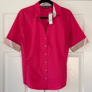 New York & Company Pink Blouse Size Medium NWT